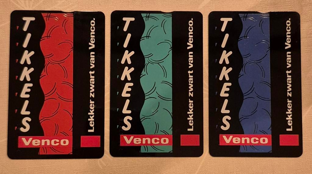 Setje van 3 Tikkels telefoonkaarten, Ophalen of Verzenden