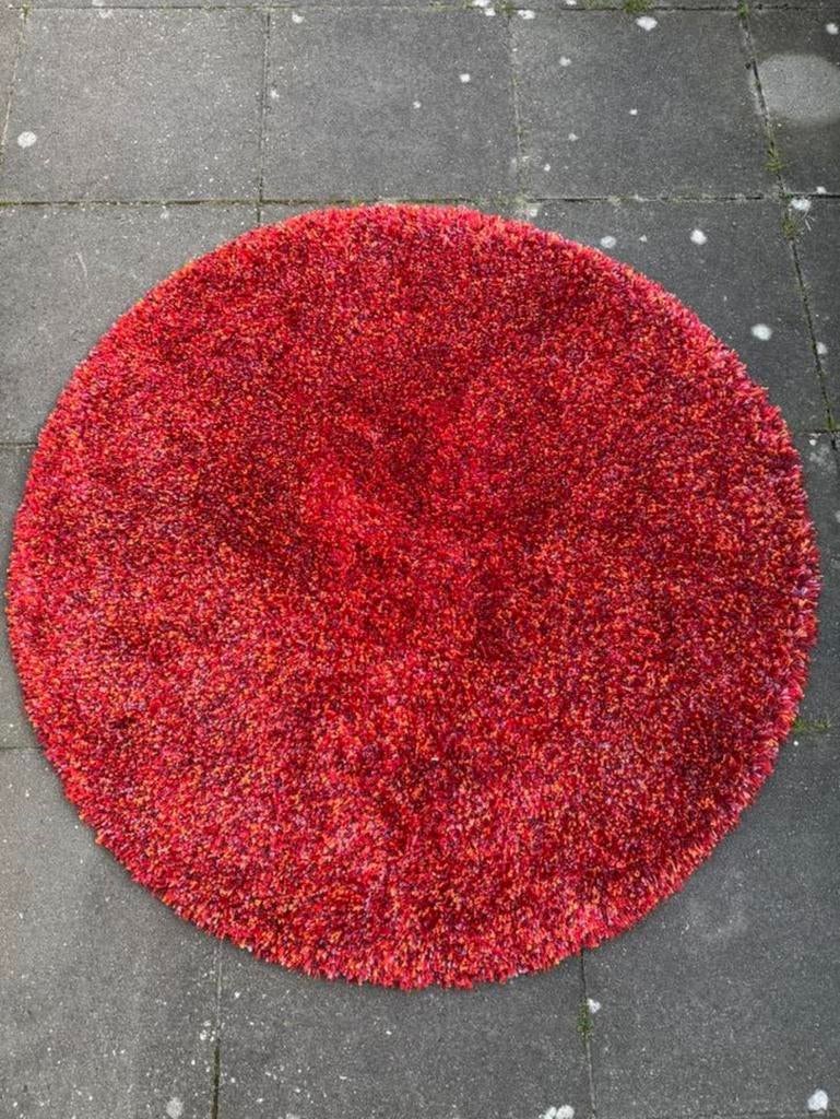 Ronde kleed 130 cm, Huis en Inrichting, Stoffering | Tapijten en Kleden, 100 tot 150 cm, Rond, Ophalen of Verzenden, Zo goed als nieuw