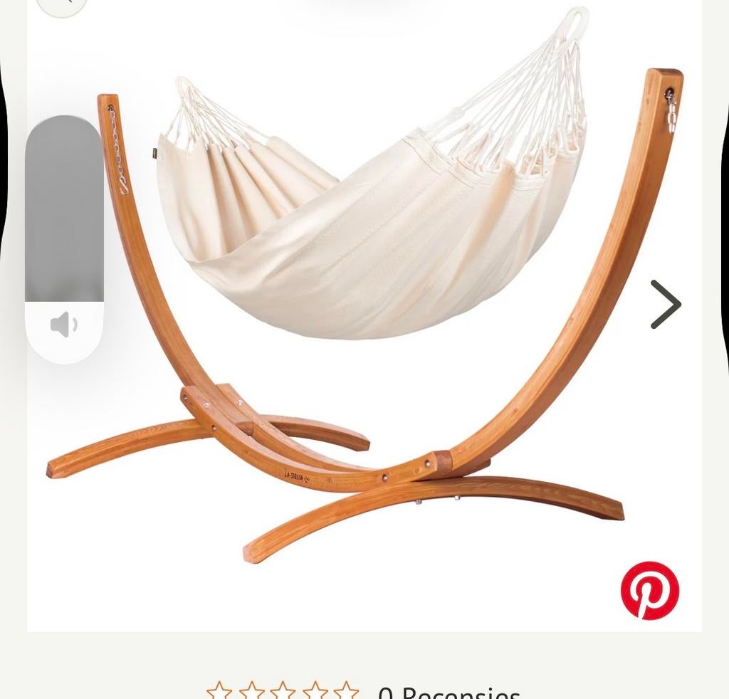 Comfortabele eenpersoons hangmat met standaard, Ophalen, Binnen, Nieuw, Met standaard