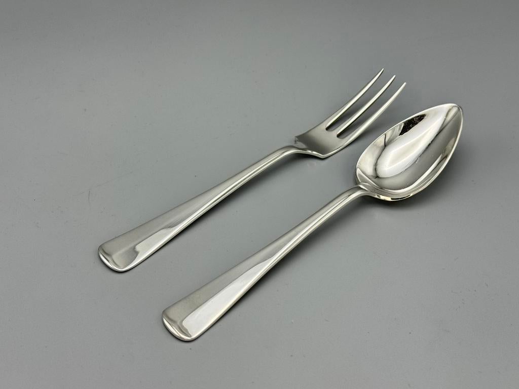 Dessertcouvert, .999 zilver, Haags Lof, 1991, Antiek en Kunst, Antiek | Bestek, Ophalen of Verzenden