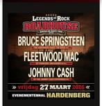 2 kaarten Legends of Rock tribute bands 27 maart, Twee personen, Maart
