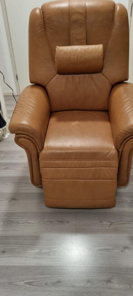 Elektrisch leren relaxfauteuil, Ophalen