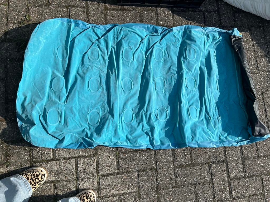 Blauw luchtbed, Ophalen of Verzenden, Gebruikt, 1-persoons