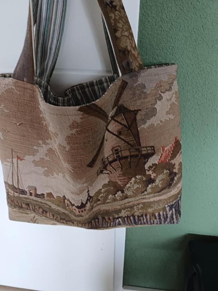Gobelin tas, 2 kanten te dragen. ,,shopper/strandtas,,, Sieraden, Tassen en Uiterlijk, Tassen | Damestassen, Nieuw, Shopper, Overige kleuren