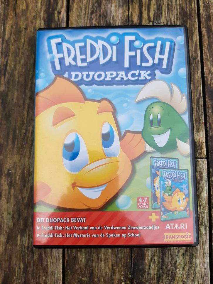Freddi fish duo pack pc game computer spel, Spelcomputers en Games, Games | Pc, Zo goed als nieuw, Avontuur en Actie, 1 speler