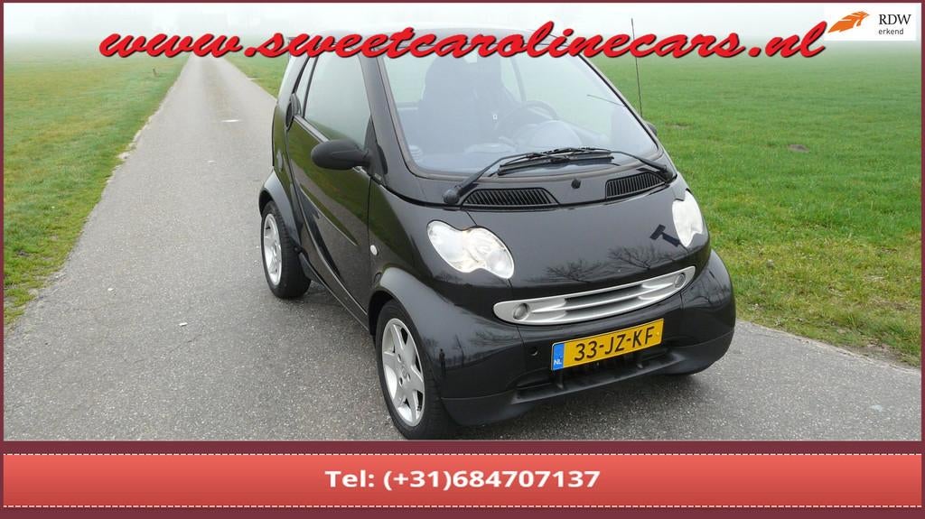 Smart City-coupé Smart & pulse,Vol-automaat,Panoramadak,Lmv, Auto's, Smart, Gebruikt, Zwart, 18 €/maand, 61 pk