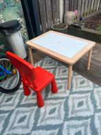 Te koop kinder buro met stoeltje van ikea, Ophalen of Verzenden, Zo goed als nieuw, Stoel(en)