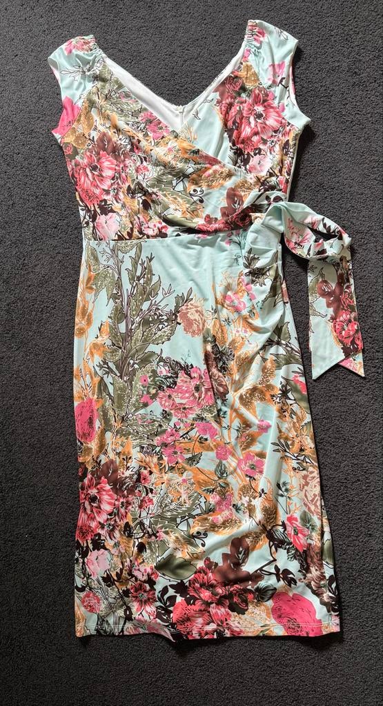 K-design jurk - Maat M - Bloemenprint - Gevoerd, Kleding | Dames, Maat 38/40 (M), K-design, Overige kleuren, Ophalen of Verzenden