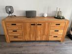 Robuuste eiken meubelset: salontafel, tv-meubel, dressoir, v, Huis en Inrichting, Ophalen, Gebruikt, Eikenhout, 200 cm of meer