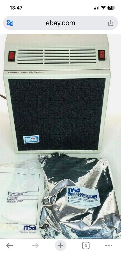 NSA 1200 Environmental Air System luchtreiniger, Ophalen, Nieuw, Luchtreiniger