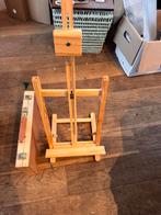 Tafel scilders ezel en schilderskist met inhoud, Ophalen, Zo goed als nieuw, Ezel