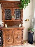 Mechelse buffetkast - met glas in lood ramen., Ophalen of Verzenden