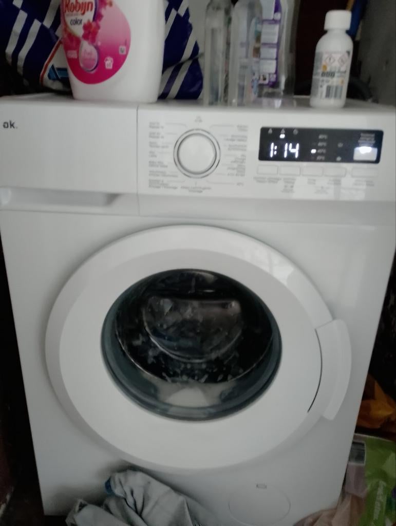 OK. Wasmachine, Ophalen, Zo goed als nieuw, Voorlader, Kort programma