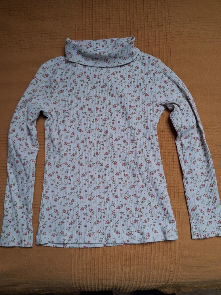 Hema coltrui met bloemenprint, maat 122/128, Gebruikt, Meisje, Trui of Vest, Ophalen of Verzenden