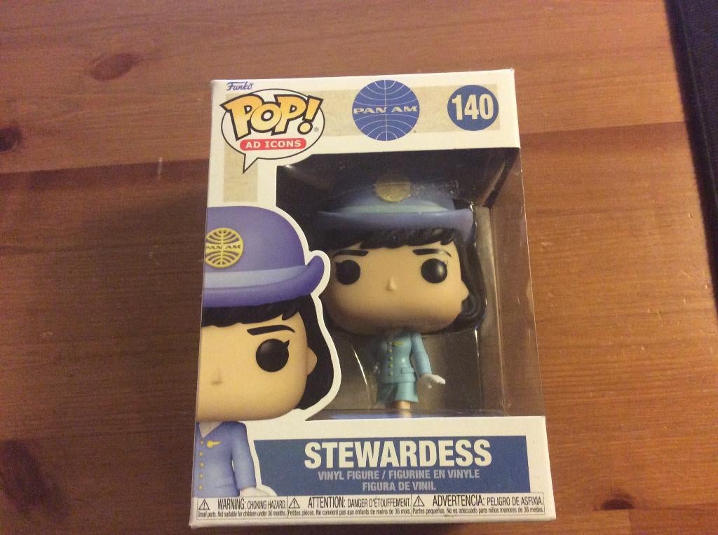 Funko Pop Ad Icons. Pan Am Stewardess, nr 140. Nieuw, Ophalen of Verzenden, Nieuw