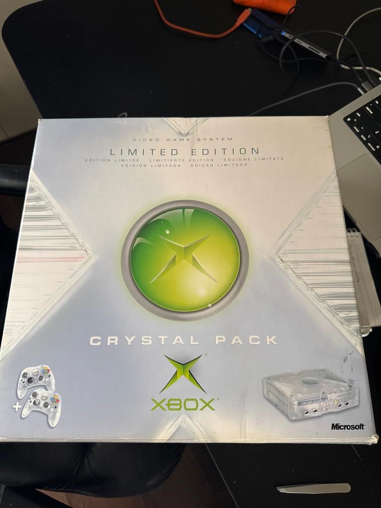 Xbox Crystal Pack Limited Edition, Ophalen of Verzenden, Zo goed als nieuw, Met 2 controllers, Crystal/doorzichtig