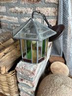Art Deco Glas-in-lood Hanglampje - 20 cm Hoog, Ophalen of Verzenden