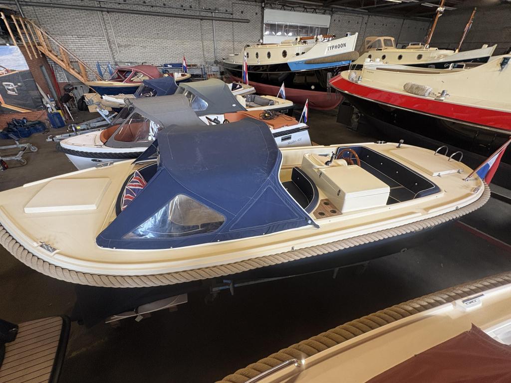 Oud Huijzer 620 + 15pkYamaha (bun) + Zonnedek. Ruimte wonder, 10 tot 30 pk, Gebruikt, 6 meter of meer, Polyester