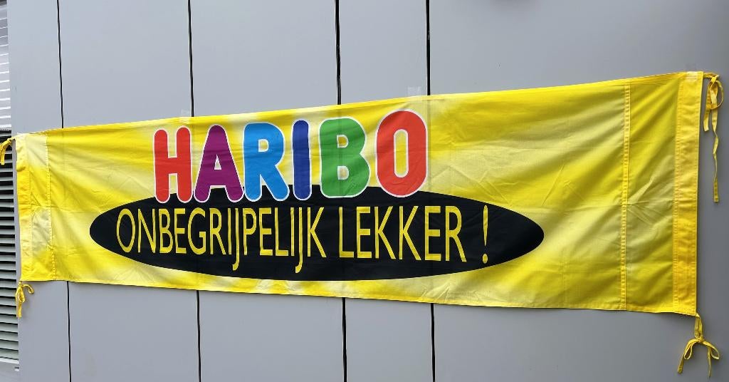 banner HARIBO, Ophalen of Verzenden, Zo goed als nieuw, Overige typen