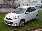 Micra 1.2 bj 2014 Airco Navi Cruise Control Nieuwe APK Mooi!, Voorwielaandrijving, Euro 5, Stof, Wit