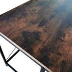 Desk - industrial vintage - black metal brown, Ophalen, Gebruikt, Bureau