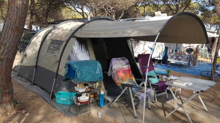 'Bardani Torino Al' 5 pers. tent met grondkuip en luifel, Caravans en Kamperen, Tenten, tot en met 5, Gebruikt, Ophalen