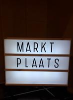 LED lichtbak lichtbox met losse letters op batterijen, Ophalen of Verzenden, Gebruikt