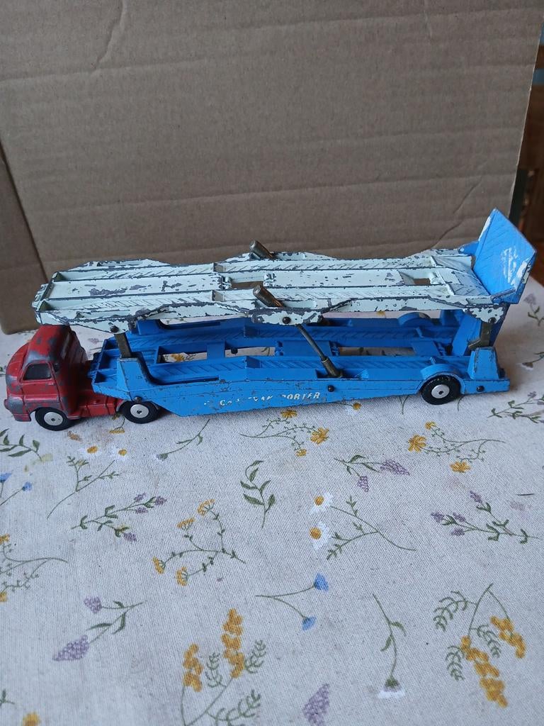 Bedford met Carrimore autotransporter.  Corgi Major toys, Ophalen of Verzenden, Gebruikt, Bus of Vrachtwagen, Corgi