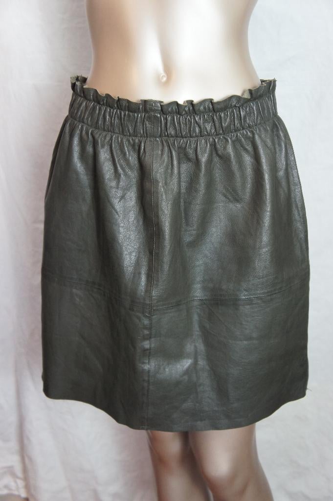 MOSCOW leren rok maat L ( valt mt M), Kleding | Dames, Rokken, Maat 38/40 (M), Overige kleuren, Verzenden, Zo goed als nieuw