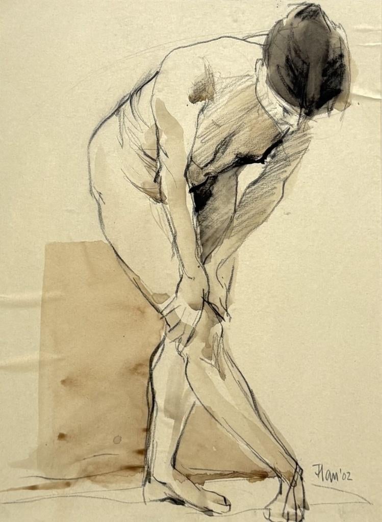 1282. Tekening - vrouwelijk naakt, 2002, Ophalen of Verzenden