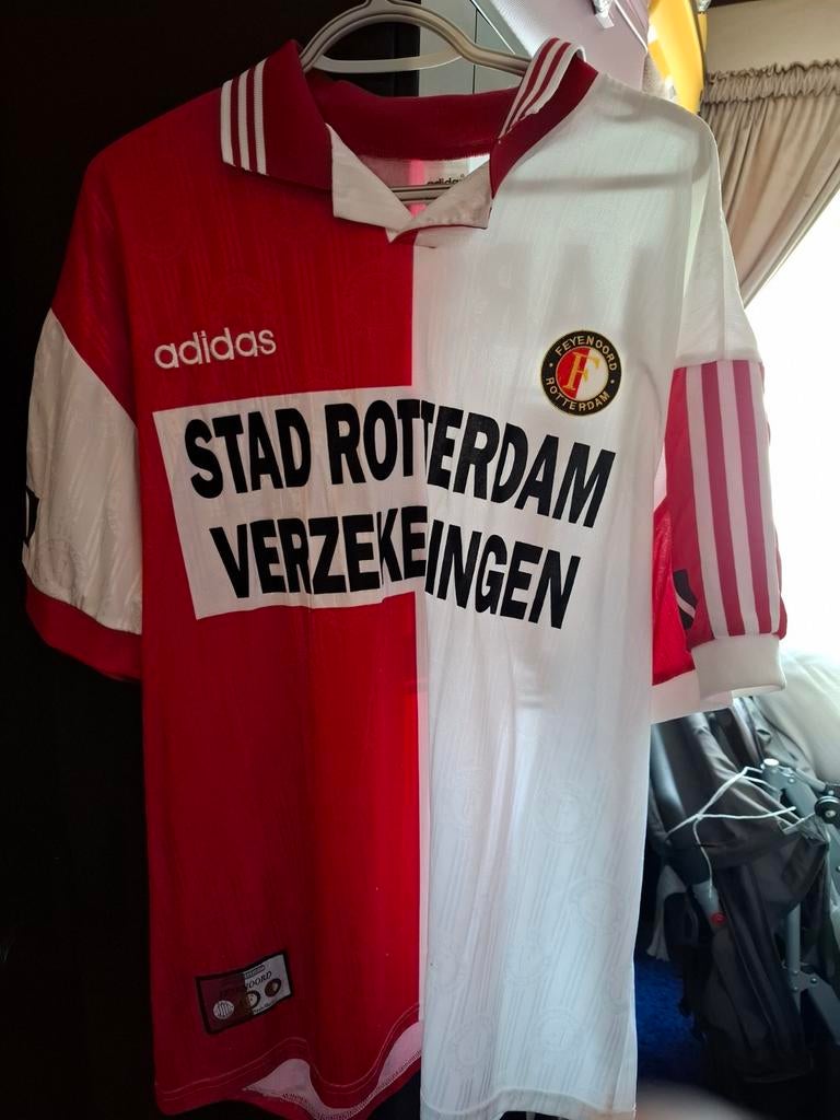 Feyenoord shirt #10 Larsson - Vintage Adidas, Groter dan maat XL, Ophalen of Verzenden, Gebruikt, Shirt