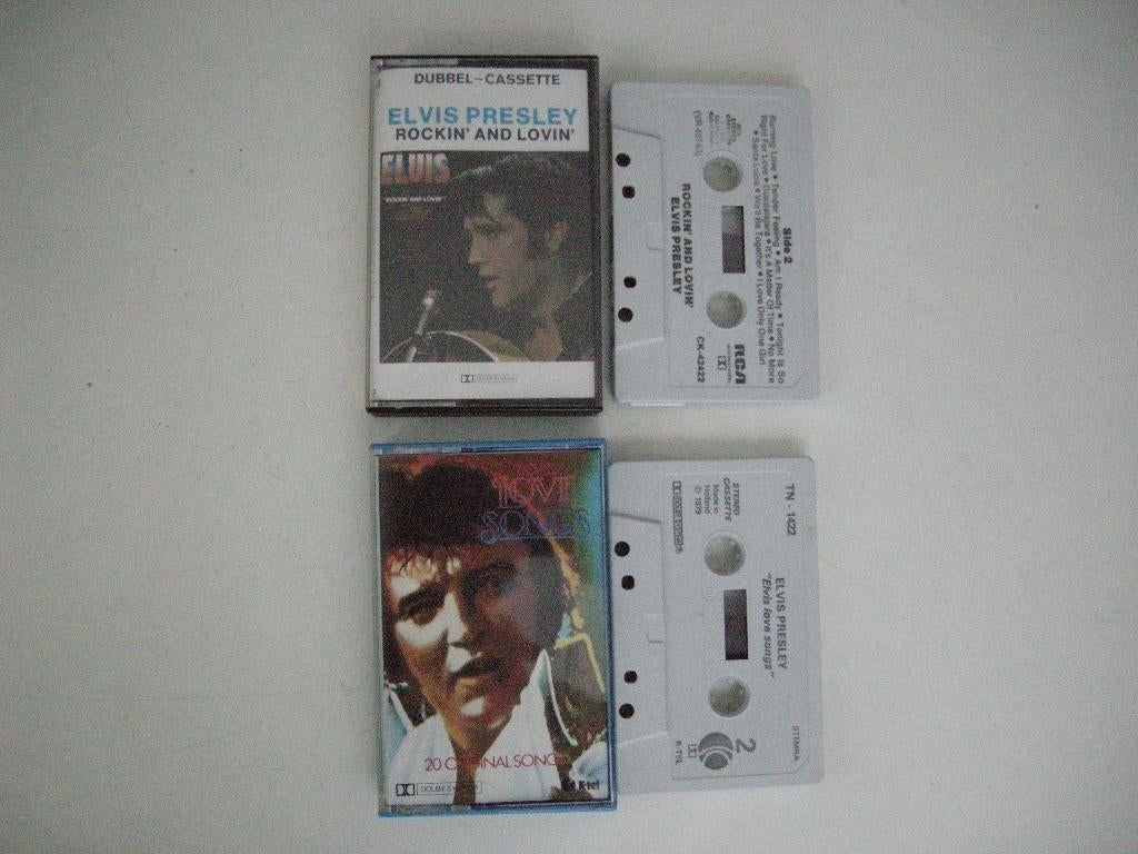 Elvis Presley Love songs Rockin' and lovin' - zgan, Cd's en Dvd's, Cassettebandjes, Ophalen, Zo goed als nieuw, Pop, 1 bandje