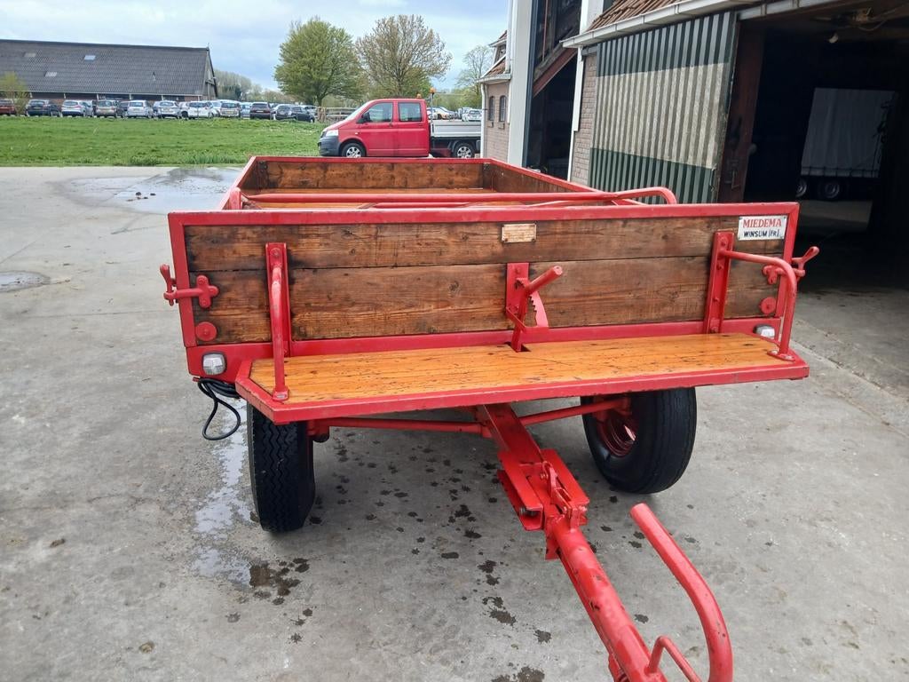 Mooie nette Miedema wagen 3 ton, puntgaaf, Ophalen, Transport