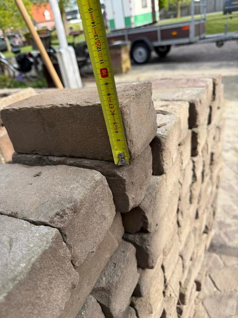 Gebruikte natuurstenen klinkers - 20x10x7 cm, Ophalen of Verzenden, Gebruikt, Natuursteen, Klinkers