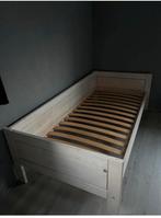 Lifetime eenpersoonsbed whitewash, Ophalen, 85 tot 100 cm, Zo goed als nieuw, Lattenbodem