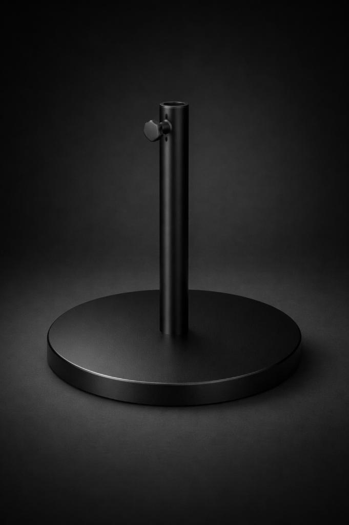 Parasolvoet Staal Zwart - SOLID STAND - Nederlands gemaakt, Tuin en Terras, Ophalen of Verzenden, Nieuw, Minder dan 1 meter, Parasolvoet