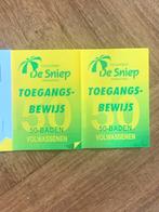 Toegangsbewijs zwembad de sniep waddinxveen, Tickets en Kaartjes, Eén persoon, Ticket of Toegangskaart