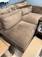 Comfortabele Deel Hoekbank - Beige Stof, Huis en Inrichting, Banken | Bankstellen, Ophalen, 250 tot 300 cm, Gebruikt, 100 tot 125 cm