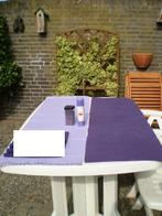 Paarse set: 2 tafellopers en decoratiesteentjes., Ophalen of Verzenden, Zo goed als nieuw