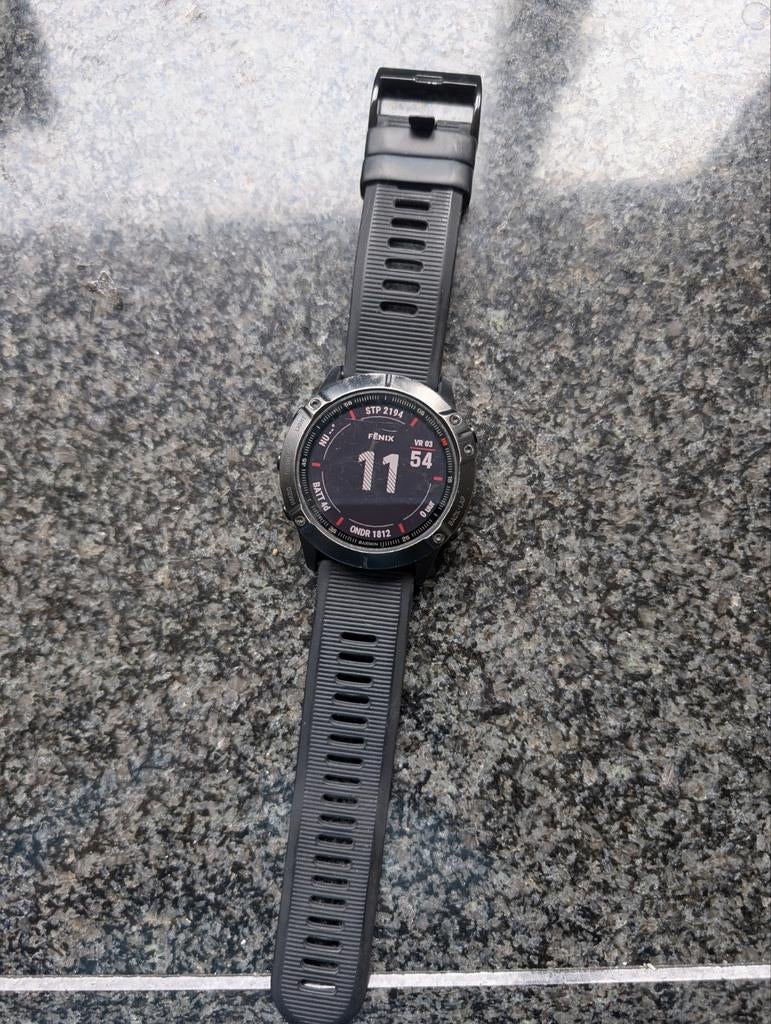 Garmin Fenix 6X Pro, Sieraden, Tassen en Uiterlijk, Sporthorloges, Ophalen of Verzenden, Zwart, Android