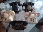 5 Oude Bakelieten Telefoons - Vintage Liefhebber, Ophalen of Verzenden, Gebruikt, Met draaischijf