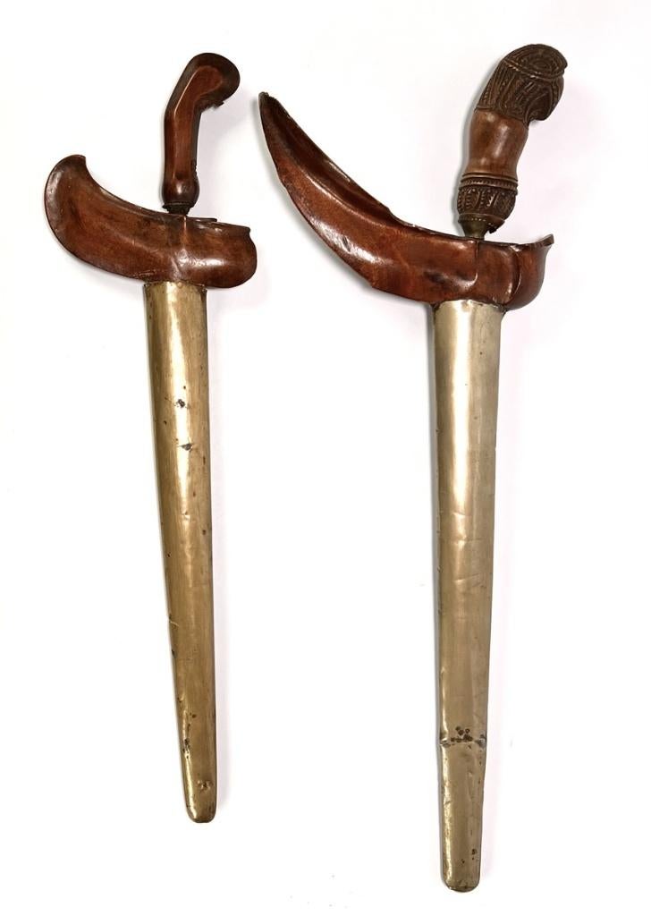 1096. Krissen, Surakarta en Madura - Indonesië, 19e eeuw, Ophalen of Verzenden