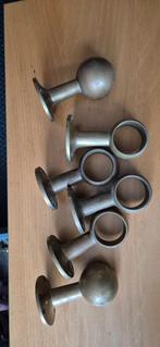 Vintage set messing trapleuninghouders in 1 koop, Ophalen of Verzenden, Gebruikt, Minder dan 50 mm, Overige typen