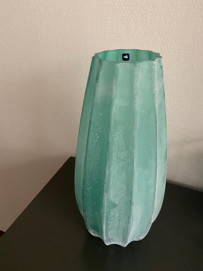 Vaas Leonardo Ferrara h 35 cm nieuw in de doos, Overige kleuren, Nieuw, Ophalen of Verzenden, Glas