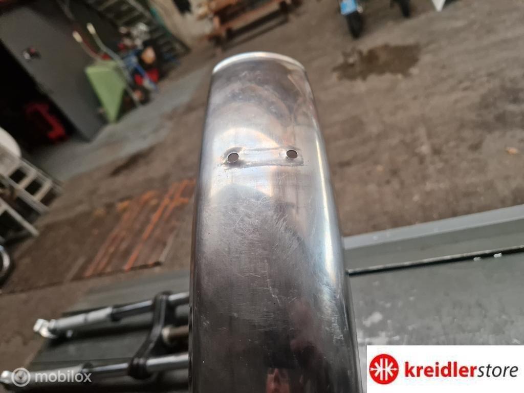Kreidler RVS voorspatbord zonder gaatjes origineel, Fietsen en Brommers, Brommeronderdelen | Kreidler, Gebruikt, Kreidler, Ophalen of Verzenden