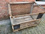 Gitterbox draadkorf brandhout opslag, Tuin en Terras, Bergingen en Tuinkasten, Ophalen, Gebruikt, Metaal, Overige typen