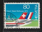 Zwitserland 1979 - Luchtballon, Vliegtuig, Target en Brug, Ophalen of Verzenden, Gestempeld