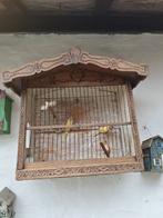 Antieke Houten Vogelkooi, Antiek en Kunst, Ophalen of Verzenden