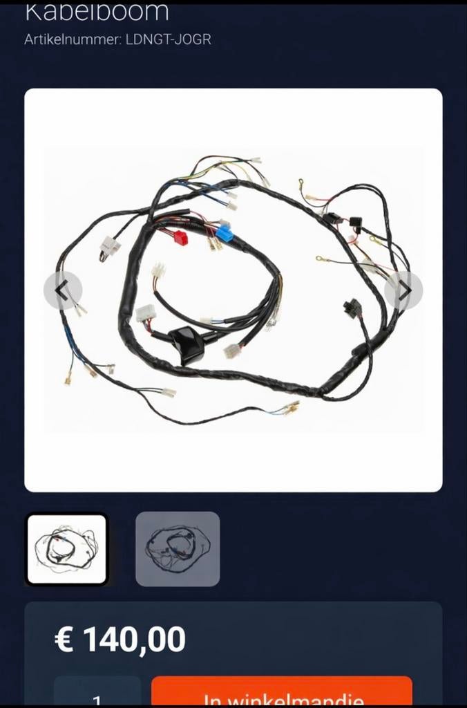 Splinternieuwe yamaha jog kabelboom( nieuw in doos), Ophalen of Verzenden, Nieuw