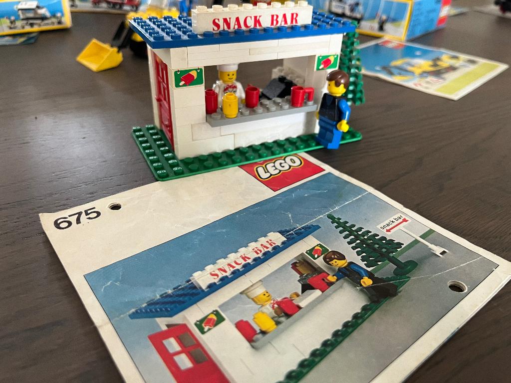 Lego 675 snackbar (incl boekje), Ophalen of Verzenden, Gebruikt, Complete set, Lego